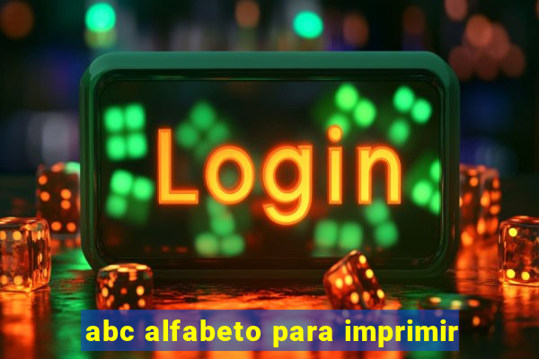 abc alfabeto para imprimir