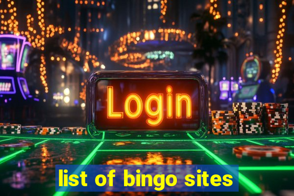 list of bingo sites