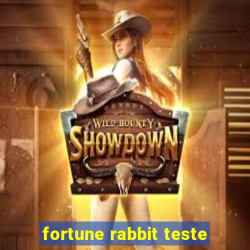 fortune rabbit teste