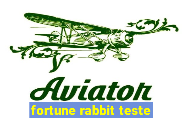 fortune rabbit teste