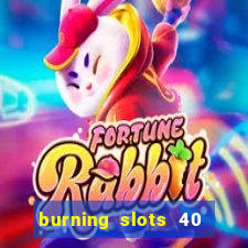 burning slots 40 slot free play