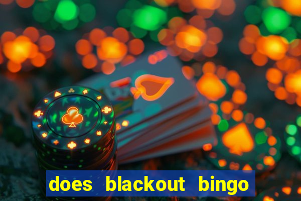 does blackout bingo really pay