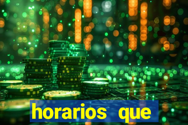 horarios que fortune tiger paga